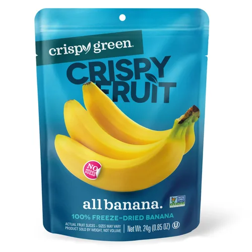 Miniatura 12 de Fruta liofilizada natural Crispy Green, manzana de una sola porción, sin azúcar añadida, 0.53 onzas (paquete de 12)
