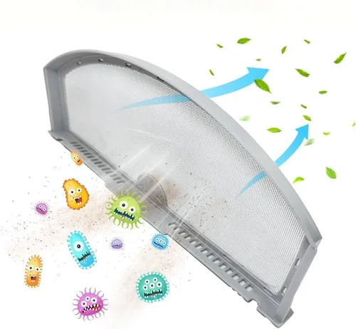 Miniatura 5 de Paquete de 2 filtros de pelusa para secadora de acero inoxidable WE03X23881 compatibles con GE/Hotpoint GTD42EASJ2WW GTD33EASK0WW GTX22EASK0WW