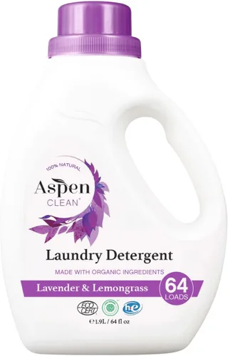 Miniatura 9 de AspenClean Detergente natural para ropa lavanda y citronela, 100% natural, orgánico, detergente líquido HE para ropa, vegano, libre de crueldad