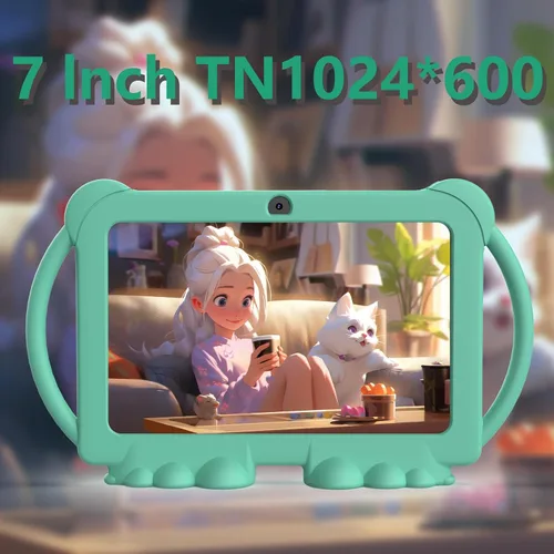 Miniatura 6 de Tablet para niños, tablet de 7 pulgadas para niños 4GB+32GB admite expansión de 1TB, control parental preinstalado, tableta para niños, tableta