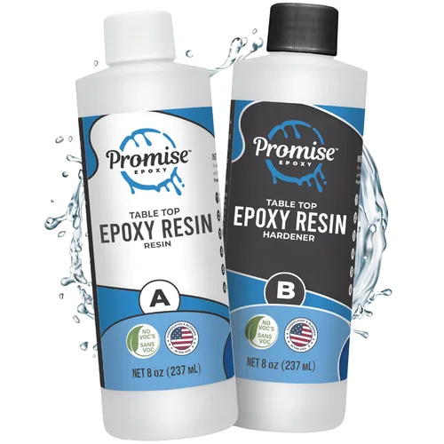 Miniatura 10 de Kit de Resina Epoxy Promise Epoxy 2 Galones - Cristal Claro, Resistente a los UV, Autonivelante, Seguro para Alimentos para Encimera, Artes