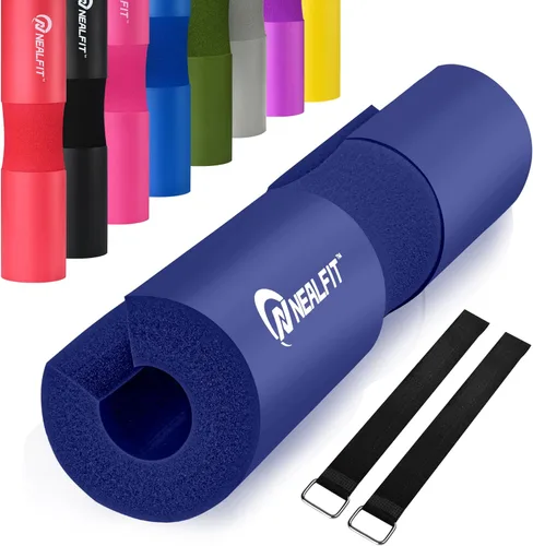 Miniatura 12 de NEALFIT Almohadilla para Barra de Pesos para Sentadillas—Almohadilla para Barra de Pesos—Ideal para Levantamiento de Pesas, Estocadas y Empujes