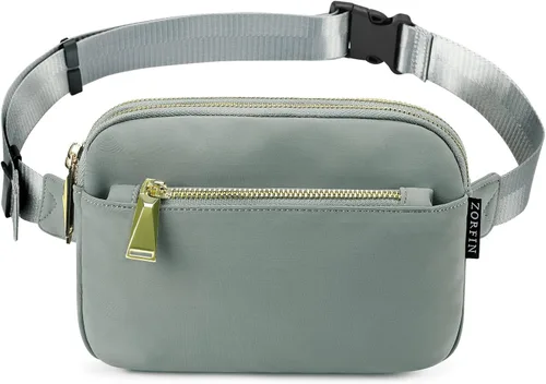Miniatura 29 de ZORFIN Riñonera para mujeres y hombres, riñonera de moda con correa ajustable para exteriores, entrenamiento, viajes, casual, correr, senderismo