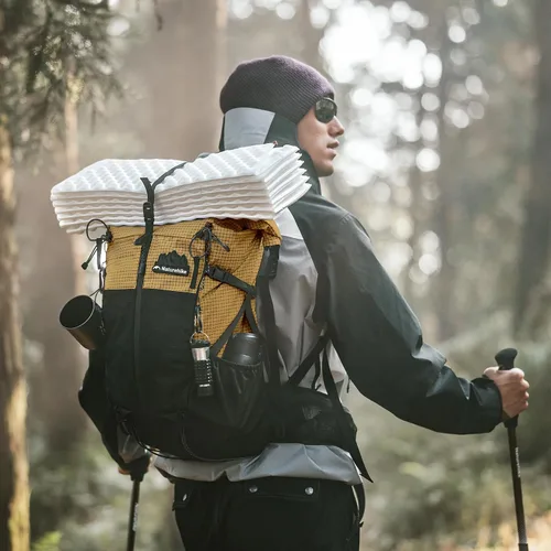 Miniatura 7 de Naturehike Mochila de senderismo, mochila de viaje de 30+5L con tela de macromolécula, mochila de senderismo con sistema de mochila AIR para mujeres