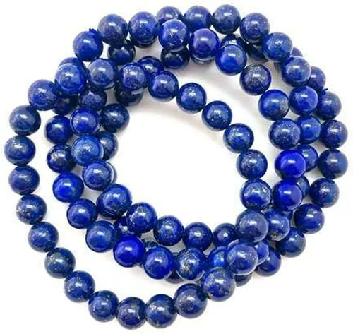 Miniatura 4 de DHYANARSH - Pulsera unisex de lapislázuli natural, certificado 100% original, 0.315in