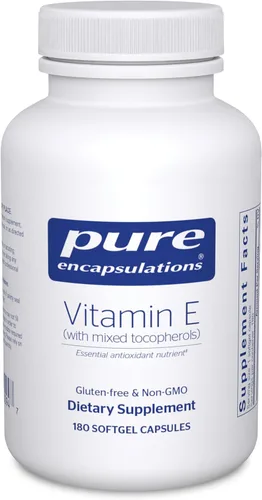 Miniatura 8 de Pure Encapsulations Vitamina E (con tocoferoles mixtos) - Protección antioxidante y función celular* - Contiene tocoferoles mixtos - Sin OMG - 90