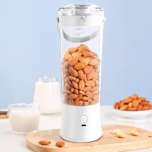 Miniatura 4 de Potente 7.4 V eléctrico Juicer Cup con textura de diseño portátil para frescura Mezcla de frutas en casa Gimnasio Oficina Licuadora de alta velocidad