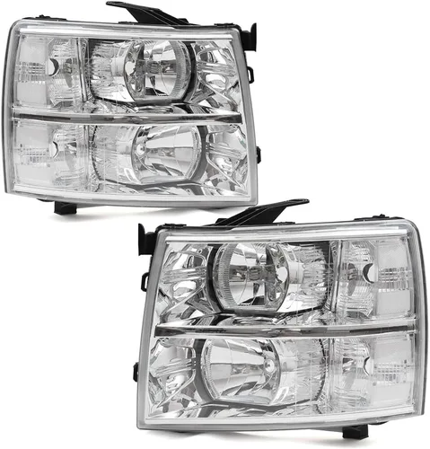 Miniatura 18 de G-PLUS Conjunto de faros, compatible con Chevy Silverado 2007 2008 2009 2010 2011 2012 2013 2014 Chevy Silverado parachoques faro, lente
