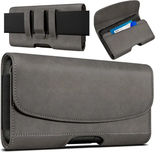 Miniatura 7 de PiTau Funda para iPhone 16, 16 Pro, 15, 14, 13, 12, Xs, X, 11, XR - Funda Premium para Teléfono Celular con Clip para Cinturón [Cierre Magnético]