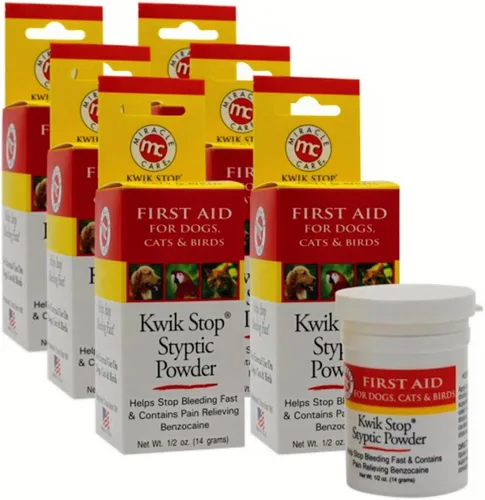Miniatura 10 de Miracle Care Kwik Stop hisopos de gel astrintente para perros, gatos y pájaros, 3 aplicadores de un solo uso, acción rápida para detener la sangre