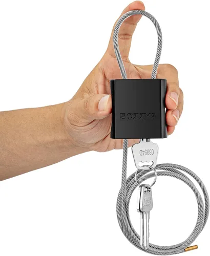 Candado de cable con 3 llaves | L 3.28 pies (1m), D 1/6 pulg (4mm) Candado de cable de acero ajustable | Candados de aluminio para bicicletas,