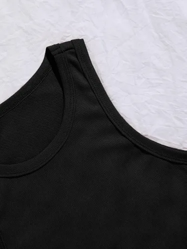 Miniatura 3 de Verdusa Conjunto de 2 piezas para mujer, camiseta corta sin mangas y pantalones cortos