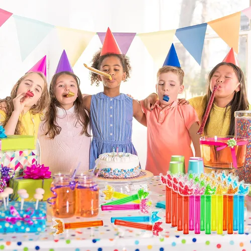 Miniatura 5 de uoyoi Recuerdos de fiesta de princesa, 24 piezas de varitas de burbujas con corona de brillo para niños, varita de burbujas con corona brillante