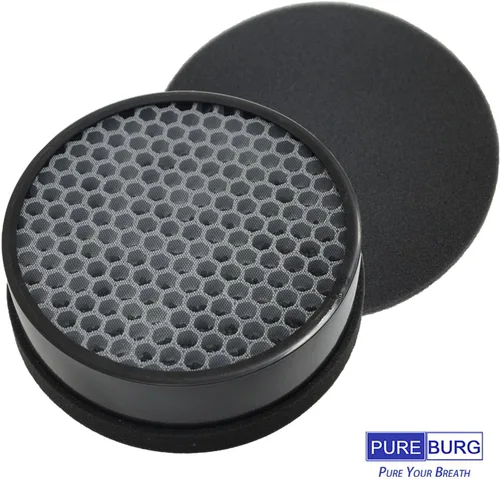 Miniatura 2 de PUREBURG Juego de filtros de repuesto compatibles con purificador de aire hOmeLabs HME020248N, paquete de 2 prefiltros de carbón activado H13 HEPA