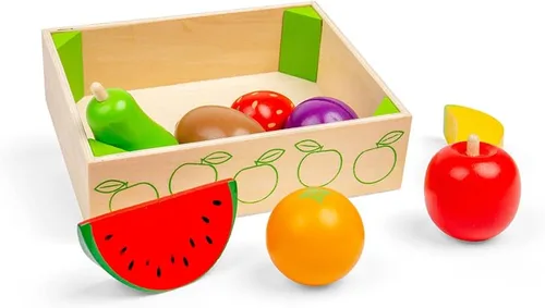 Miniatura 4 de Bigjigs Toys Caja de frutas de madera - Comida para jugar y juguetes de rol