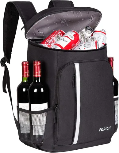Miniatura 9 de FORICH Mochila enfriadora a prueba de fugas, aislada, impermeable, ligera, suave, para la playa, para hombres y mujeres, para trabajo, almuerzo, Gris