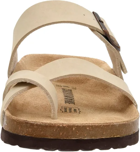 Miniatura 2 de CUSHIONAIRE Sandalia Luna-M de corcho para hombre con + Comfort, Negro (black Nubuck), 1
