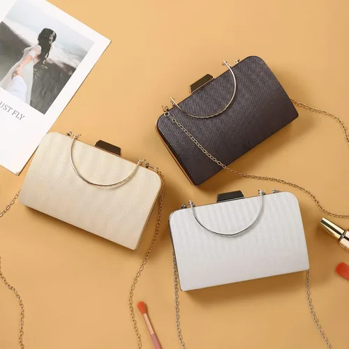 Miniatura 5 de ZHANNI Elegante caja de embrague de noche para mujer, con marco de metal, bolso de noche, bolso de mano, boda, graduación, fiesta, novia, embrague