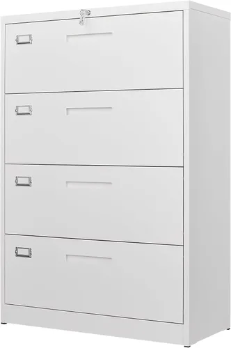 Miniatura 16 de Letaya Archivador de 2 cajones con cerradura, archivador lateral de metal para oficina en casa, tamaño carta/legal/A4