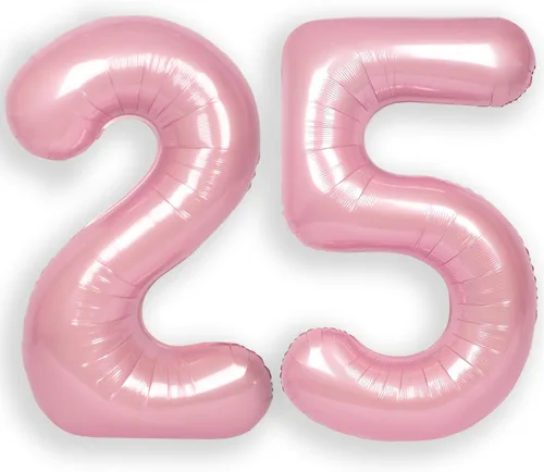 Miniatura 31 de Globo Número 0 de 40 Pulgadas para Niño o Niña Rosa Grande 0-9 Papel de Aluminio Mylar Grande Globo Número 0 Feliz Cumpleaños 0 Fiesta Aniversario