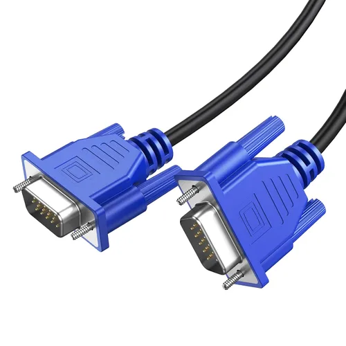 Miniatura 7 de Paquete de 2 cables VGA, cable de monitor VGA de 3 pies macho a macho, cable 1080P Full HD de alta resolución para monitor TV, proyector
