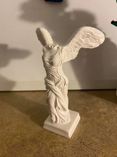 Miniatura 4 de Estatua de diosa griega con alas, diosa de la victoria, 5.5 x 3.9 x 2.9 pulgadas, mitología griega, escultura clásica de resina de diosa