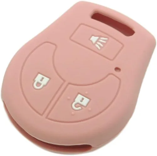 Miniatura 7 de SEGADEN Funda protectora de silicona para llave de mando a distancia de 3 botones de Nissan CV2506 Rosa