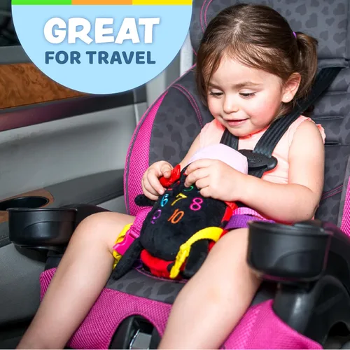 Miniatura 5 de Buckle Toys - Becky Ladybug - Juguete de procesamiento sensorial de actividad de aprendizaje Montessori - Desarrolla habilidades motoras
