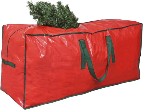ProPik Bolsa de almacenamiento para árbol de Navidad | Se adapta a árboles desmontados de hasta 7 pies de alto | Estuche de almacenamiento navideño
