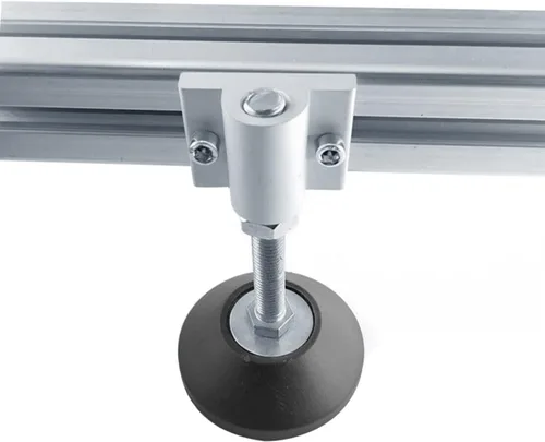 Miniatura 3 de heneng 6 conectores de rueda giratoria para perfil de extrusión de aluminio serie 2020, accesorios de montaje de pies de nivelación