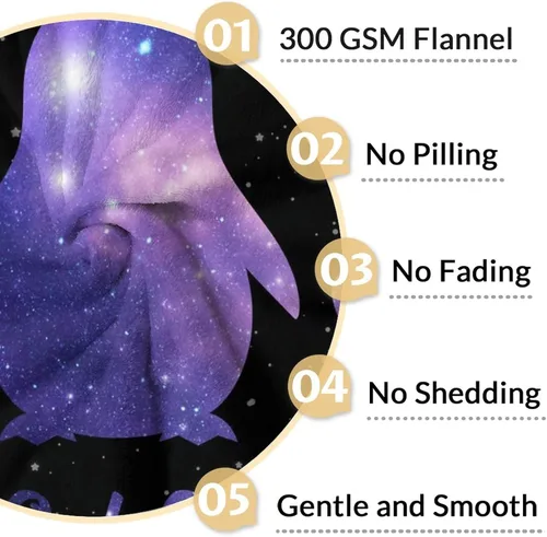 Miniatura 4 de Manta de pingüino para regalar – Manta de 30 x 40 pulgadas para adultos y niños, mantas negras de felpa suave para sofá, oficina