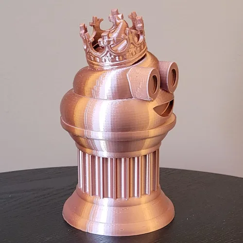 Miniatura 7 de Znet3D Trofeo de emoji King Poop – Premio divertido y regalo – Hecho a mano con fabricación aditiva – 6 pulgadas de alto – Con un emoji de caca seda
