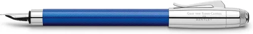 Miniatura 2 de Faber Castell 141740 - Bolígrafo estilográfico mediano, punta media, Bentley, colección Earl, color azul lentejuelas
