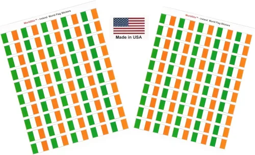 Miniatura 70 de 100 calcomanías de la bandera de Alaska; 1.5" x 1" hechas en Estados Unidos, calcomanías autoadhesivas de la bandera del estado para álbumes