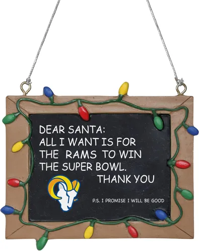 Miniatura 23 de NFL Resin Holiday Christmas Chalkboard Sign Ornament