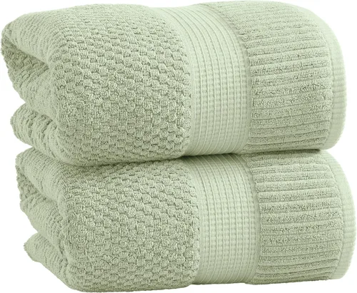 Miniatura 32 de NY Loft Juego de 4 toallas de baño 100% algodón, supersuaves y absorbentes, de secado rápido, 30 x 52 pulgadas, algodón texturizado y duradero
