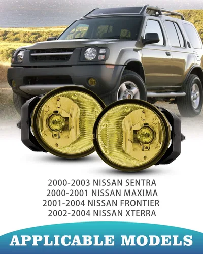 Miniatura 2 de Luces antiniebla de conducción para Nissan Sentra 00-03/01-04 Frontier/ 00-01 Maxima/ 02-04 Nissan Xterra 2 lámparas antiniebla de conducción