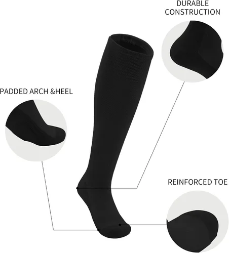 Miniatura 3 de QBK Conjunto combinado de calcetines y cinturón de béisbol para niños y niñas (2 pares de calcetines y 1 cinturón)