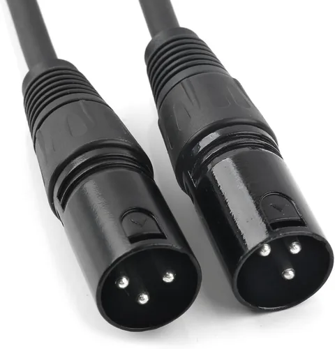Miniatura 3 de Cable divisor XLR hembra a 2 macho cable de micrófono XLR Y cable divisor equilibrado (3 pines macho a 1 hembra) - 1.5 pies