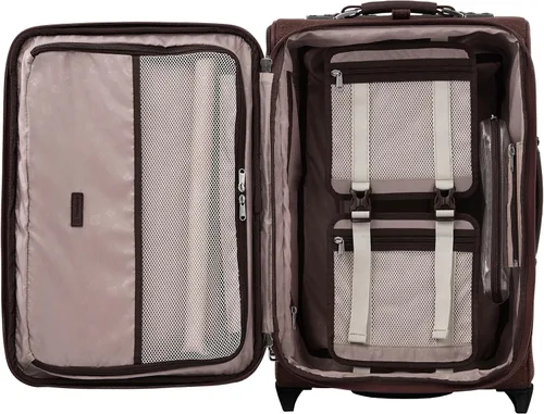 Miniatura 4 de Travelpro Platinum Elite - Rollaboard extensible de 22 pulgadas, Bordeaux, Platinum Elite Softside - Equipaje vertical expandible