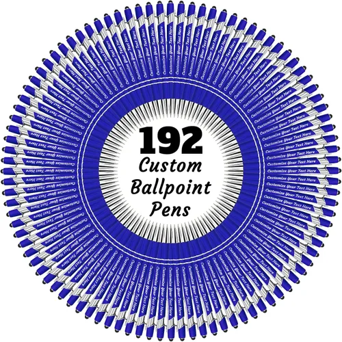 Miniatura 48 de 12 bolígrafos personalizados a granel, bolígrafos personalizados con grabado personalizado con nombre o texto, regalo ideal de aniversario