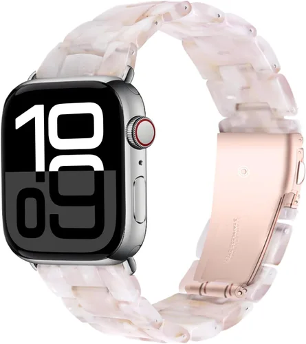 Miniatura 27 de Miimall Women Resin Bands for Apple Watch Series 10 9 8 7 6 5 4 3 2 1 Ultra SE Colorful Dressy Cute Classy Lightweight Comfort 38mm 40mm 41mm 42mm
