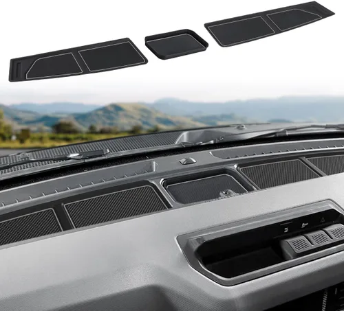 Miniatura 14 de Auovo Bandeja de cubierta de salpicadero compatible con accesorios de Ford Bronco 2021 2022 2023 2024 2025 2026 Bronco 2021 2022 2023 2024 2025 2026