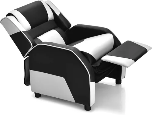 Miniatura 11 de ARLIME Silla reclinable para niños, de piel sintética, con reposapiés, reposabrazos, reposacabezas y soporte lumbar, sofá ajustable