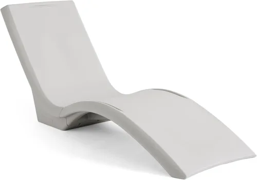 Step2 Vero Pool Lounger, in-Pool Chaise Lounge Chair for Tanning Ledges up to 12 in, Outdoor Patio Chair, Weighted, Grey w/Speck
