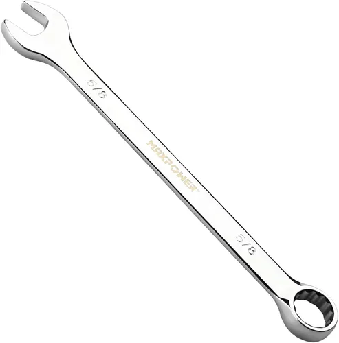Miniatura 11 de MAXPOWER Llave combinada de 1 pulgada, llaves de grado industrial con extremo de caja de 12 puntos, acero al cromo vanadio duradero con diseño