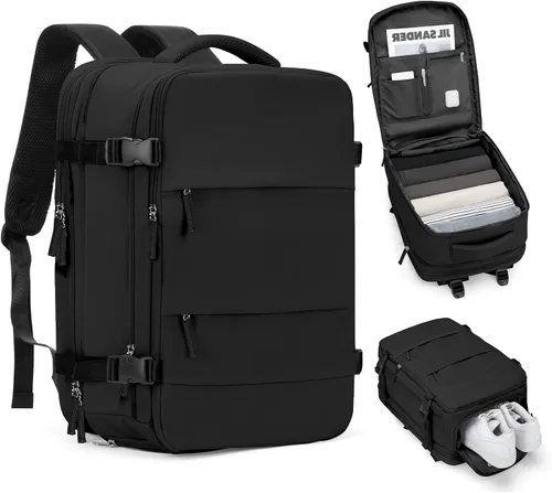 Miniatura 42 de coofay Mochila de viaje, para laptop, unisex, aprobada para aviones, bolsa de mano, equipaje, para artículos personales, para debajo del asiento
