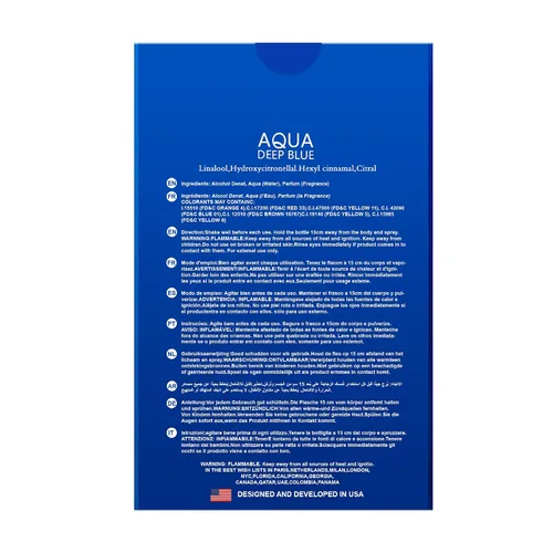Miniatura 5 de Hybrid & Company Aqua Deep Blue Pour Homme para hombres Eau De Parfum vaporisateur Natural Spray 3.4 Fl Oz