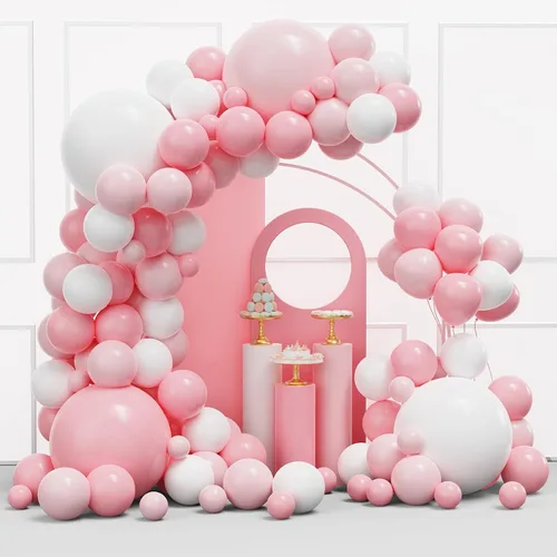 Miniatura 24 de Kit de arco de guirnalda de globos de color dorado y negro, 134 globos metálicos dorados y negros con diferentes tamaños para graduación