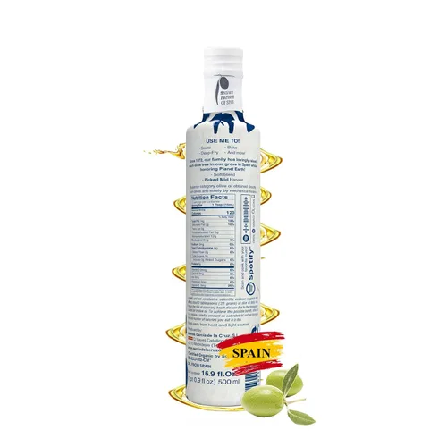Miniatura 2 de Aceite de oliva virgen extra orgánico de Garcia de la Cruz, sabor suave y suave para uso diario, aceite de oliva orgánico español, de origen único